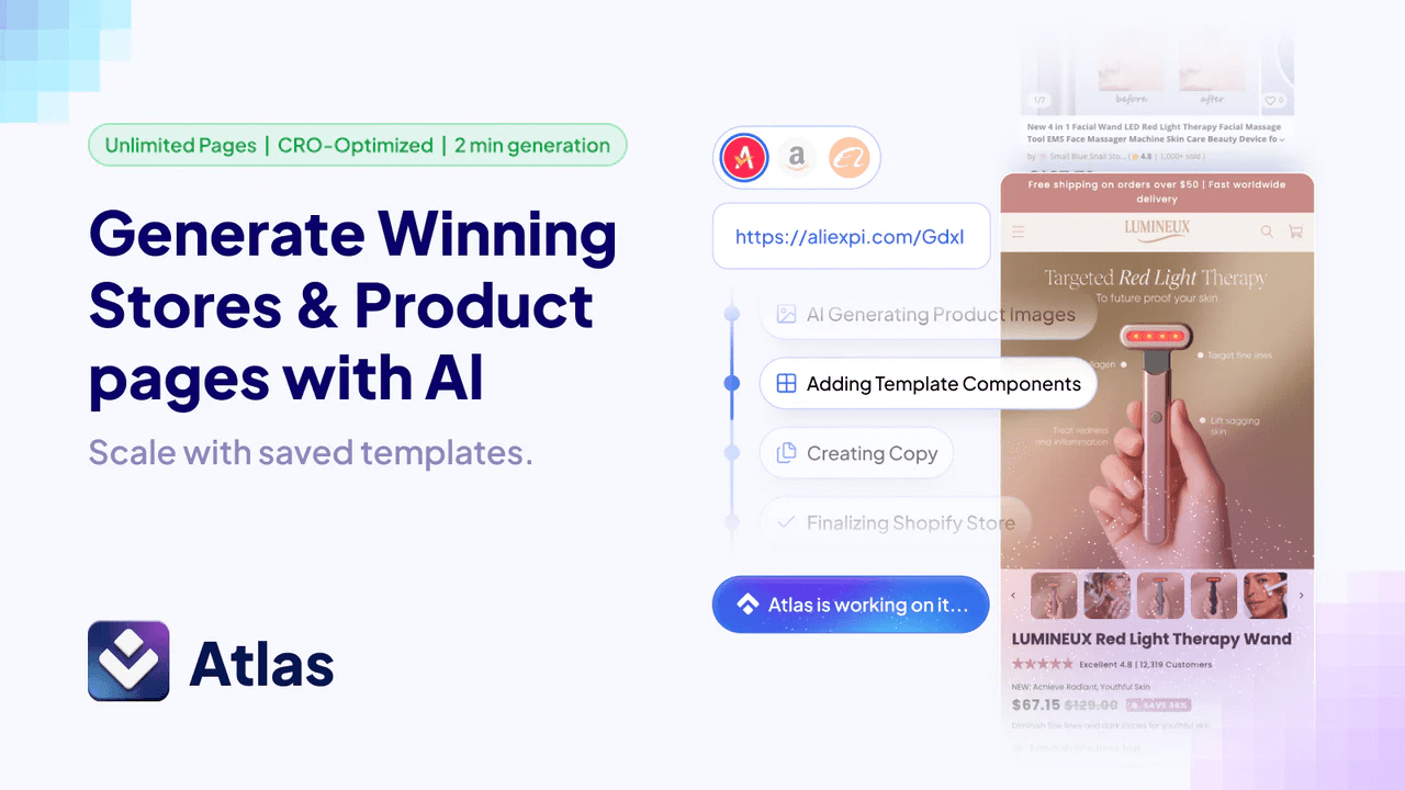 Get a COMPLETE Shopify Store in minutes!