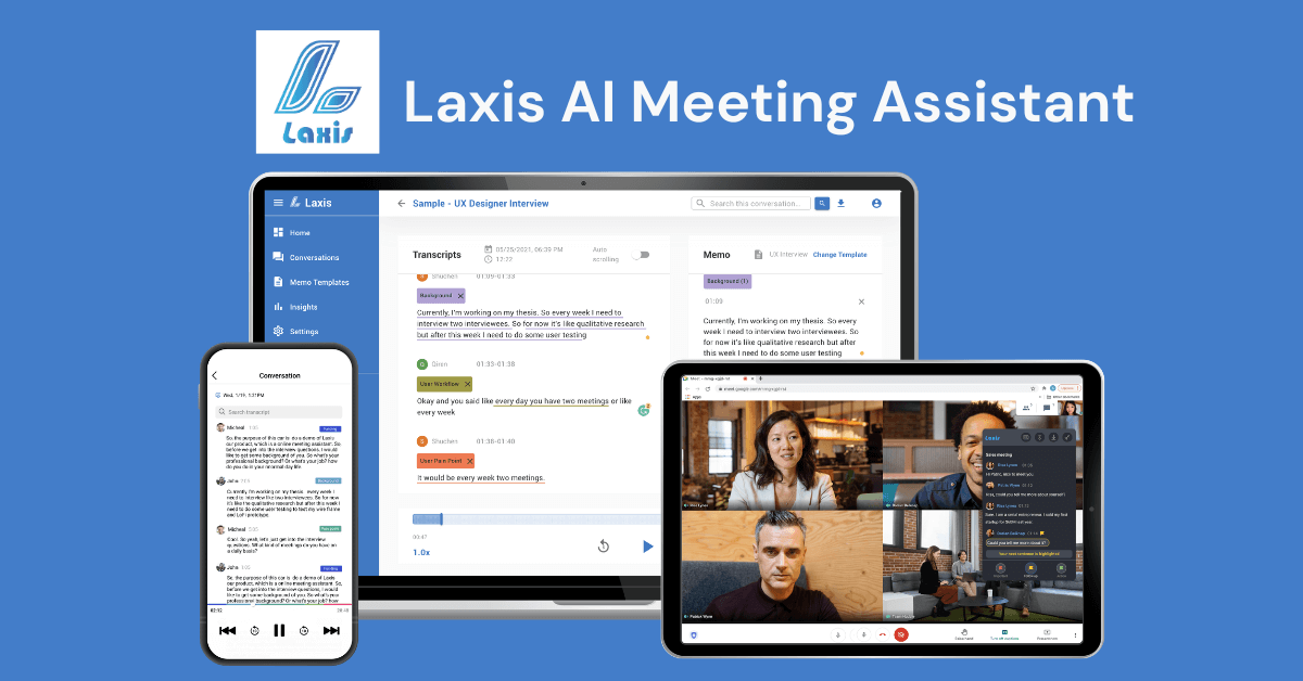 Laxis AI captures what matters in every meeting. 🎯