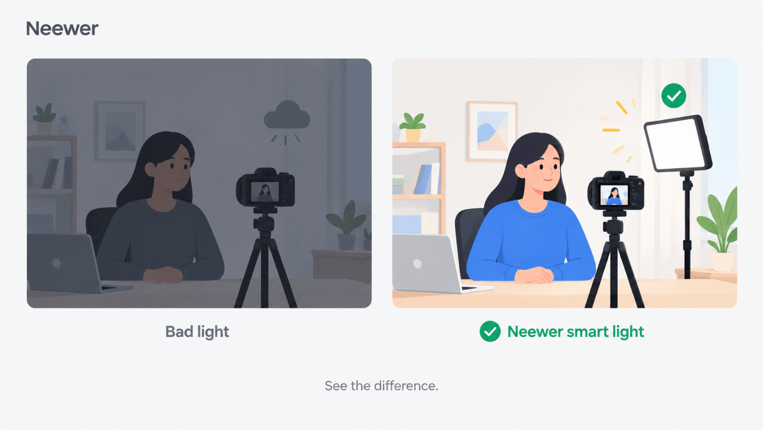Neewer Smart LED Panel for YouTube Creators
